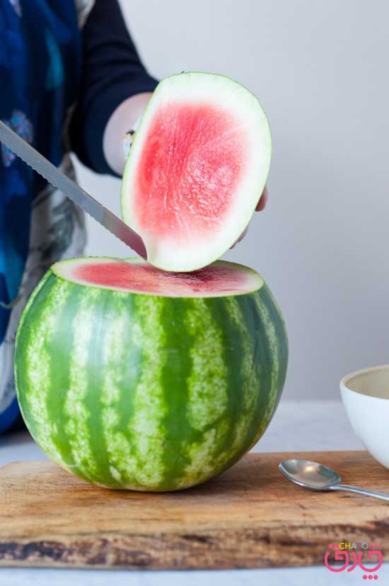 تزِیین هدوانه شب یلدا