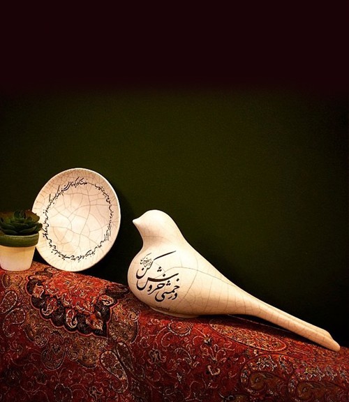 پرنده سرامیکی سنتی