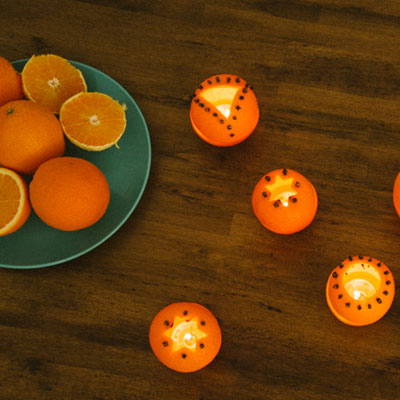آموزش ساخت جاشمعی پرتقالی